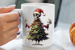 Christmas Skeleton Sublimation Clipart, Christmas PNG Product Image 5