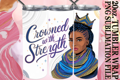 Tender love 20oz tumbler wrap, Black Woman Product Image 1