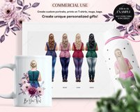Woman in Blouses Clipart PNG Product Image 5