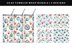 Christmas 20oz Tumbler Wrap | Sublimation PNG Bundle Product Image 5