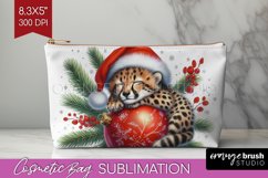 Christmas Animals Cosmetic Bag - Cute Christmas Makeup Bag Product Image 1