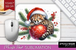 Christmas Animals Mouse Pad Sublimation - Cute Christmas PNG Product Image 1