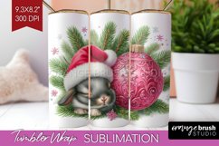 Christmas Animals Tumbler Wrap - Cute Christmas Tumbler PNG Product Image 1