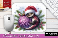 Christmas Animals Mouse Pad Sublimation - Cute Christmas PNG Product Image 1