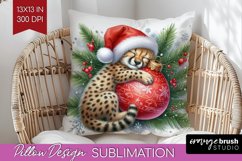 Christmas Animals Pillow Sublimation - Cute Christmas Pillow Product Image 1