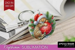 Christmas Animals Keychain PNG - Cute Christmas Keychain Product Image 1
