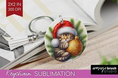 Christmas Animals Keychain PNG - Cute Christmas Keychain Product Image 1