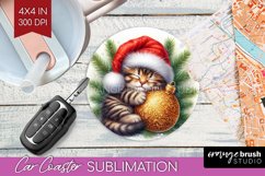 Christmas Animals Car Coaster - Cute Christmas Coaster PNG Product Image 1