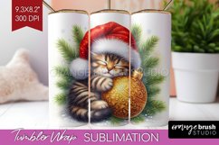 Christmas Animals Tumbler Wrap - Cute Christmas Tumbler PNG Product Image 1