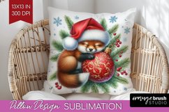 Christmas Animals Pillow Sublimation - Cute Christmas Pillow Product Image 1