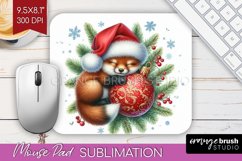 Christmas Animals Mouse Pad Sublimation - Cute Christmas PNG Product Image 1
