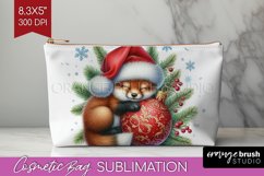 Christmas Animals Cosmetic Bag - Cute Christmas Makeup Bag Product Image 1