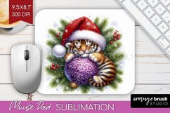 Christmas Animals Mouse Pad Sublimation - Cute Christmas PNG Product Image 1