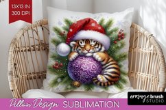 Christmas Animals Pillow Sublimation - Cute Christmas Pillow Product Image 1