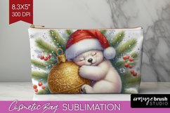 Christmas Animals Cosmetic Bag - Cute Christmas Makeup Bag Product Image 1