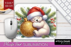 Christmas Animals Mouse Pad Sublimation - Cute Christmas PNG Product Image 1