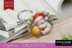 Christmas Animals Keychain PNG - Cute Christmas Keychain Product Image 1