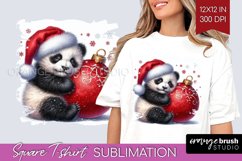 Christmas Animals Square Tshirt Background - Cute Christmas Product Image 1