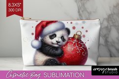 Christmas Animals Cosmetic Bag - Cute Christmas Makeup Bag Product Image 1