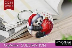 Christmas Animals Keychain PNG - Cute Christmas Keychain Product Image 1