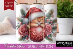 Christmas Animals Tumbler Wrap - Cute Christmas Tumbler PNG Product Image 1