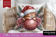 Christmas Animals Pillow Sublimation - Cute Christmas Pillow Product Image 1