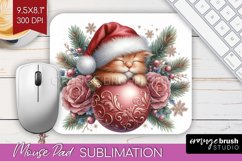 Christmas Animals Mouse Pad Sublimation - Cute Christmas PNG Product Image 1