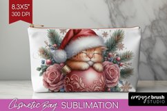 Christmas Animals Cosmetic Bag - Cute Christmas Makeup Bag Product Image 1