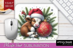 Christmas Animals Mouse Pad Sublimation - Cute Christmas PNG Product Image 1