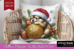 Christmas Animals Pillow Sublimation - Cute Christmas Pillow Product Image 1