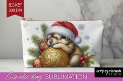 Christmas Animals Cosmetic Bag - Cute Christmas Makeup Bag Product Image 1