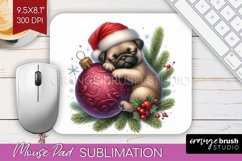 Christmas Animals Mouse Pad Sublimation - Cute Christmas PNG Product Image 1