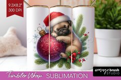Christmas Animals Tumbler Wrap - Cute Christmas Tumbler PNG Product Image 1