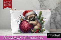 Christmas Animals Cosmetic Bag - Cute Christmas Makeup Bag Product Image 1