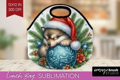 Christmas Animals Lunch Bag - Cute Christmas Lunch Bug PNG Product Image 1