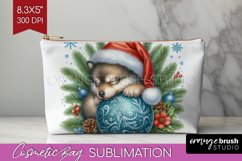 Christmas Animals Cosmetic Bag - Cute Christmas Makeup Bag Product Image 1