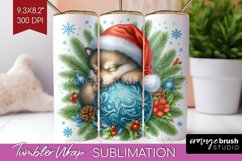 Christmas Animals Tumbler Wrap - Cute Christmas Tumbler PNG Product Image 1