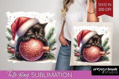 Christmas Animals Tote Bag - Cute Christmas Tote Bag PNG Product Image 1