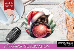 Christmas Animals Car Coaster - Cute Christmas Coaster PNG Product Image 1