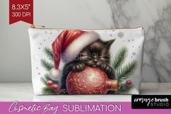 Christmas Animals Cosmetic Bag - Cute Christmas Makeup Bag Product Image 1