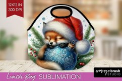 Christmas Animals Lunch Bag - Cute Christmas Lunch Bug PNG Product Image 1