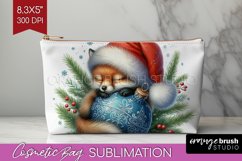 Christmas Animals Cosmetic Bag - Cute Christmas Makeup Bag Product Image 1