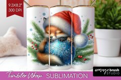 Christmas Animals Tumbler Wrap - Cute Christmas Tumbler PNG Product Image 1
