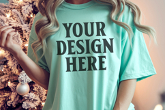 Bay Christmas Comfort Colors 1717 Mockups, CC 1717 mockups Product Image 1