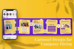 Company Hiring Instagram Carousel &amp; Canva template Product Image 5