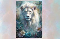Majestic watercolor Lion Wall Art ,Jpg 12x18 inch Product Image 2