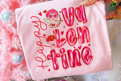 Happy Valentine Cupid Png, Brushstroke Valentine Png Product Image 1