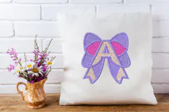 Floral Garden Bow Machine Embroidery Product Image 4