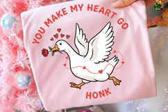 You Make My Heart Go Honk Png, Valentine Goose png Product Image 1