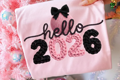 New year 2026 png, Hello 2026, Latch Hook Yarn Crochet, Product Image 3